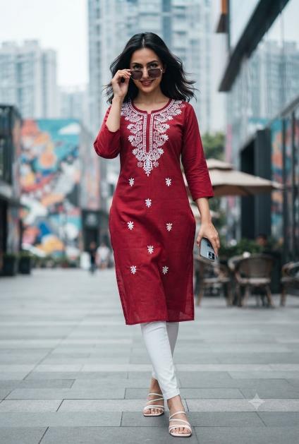 Felocity Rayon vol 32 catalog lucknow chikan kurti wholesale