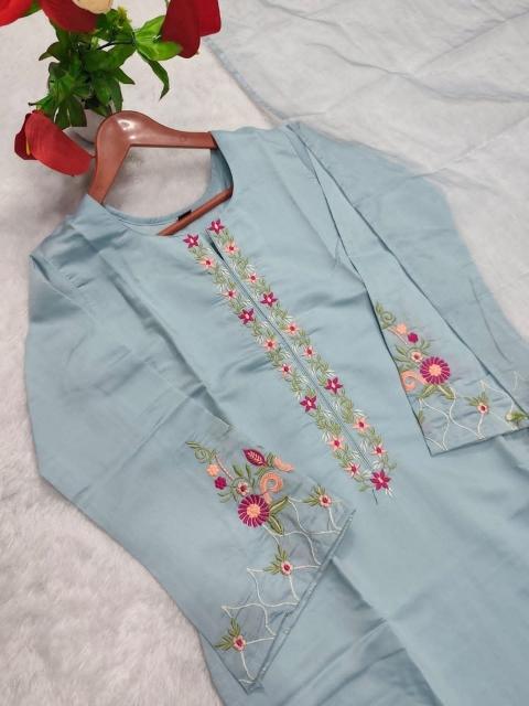 Felocity Sky Blue catalog exclusive designer kurti wholesalers in bangalore