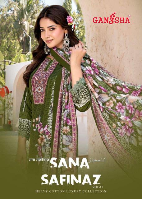 Ganesha Sana Safinaz Vol-11 – Karachi Dress Material Wholesale Catalog