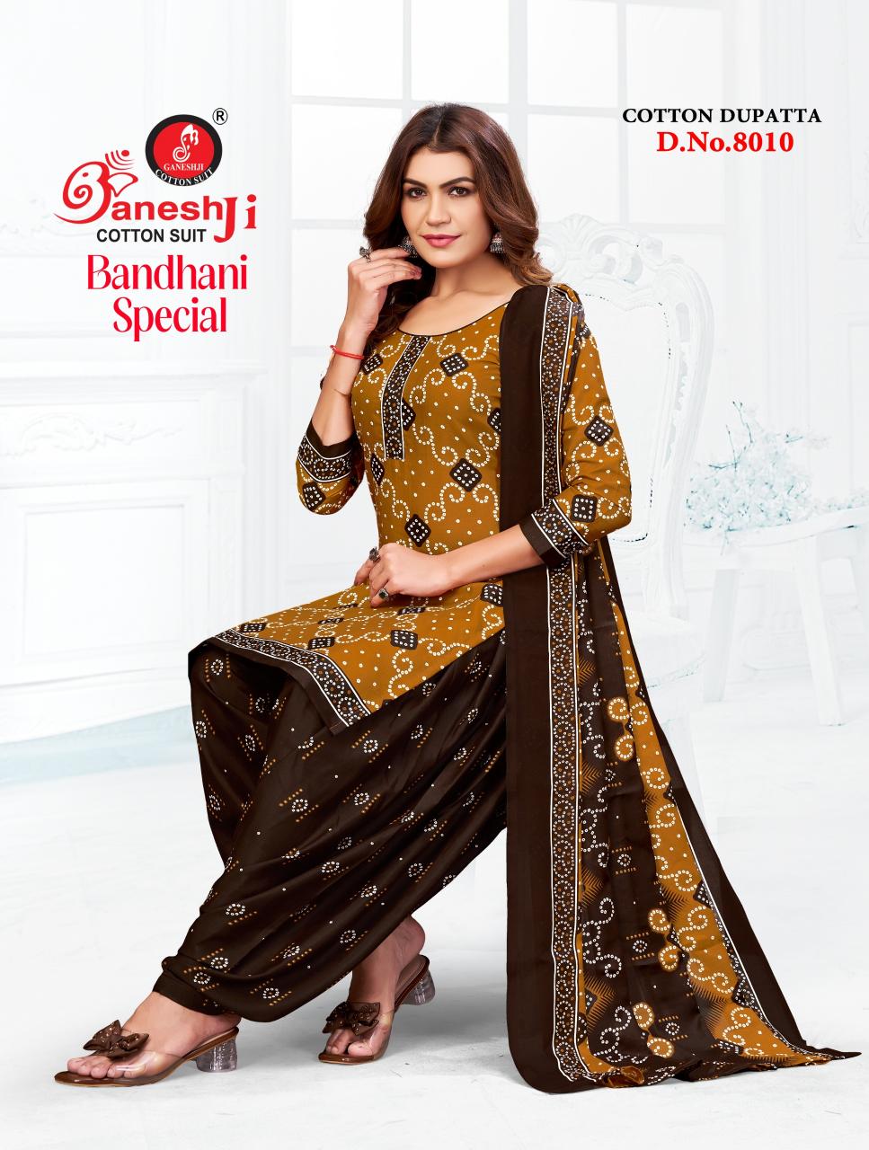 Ganeshji Bandhani Vol 8 – Dress Material Wholesale Catalog