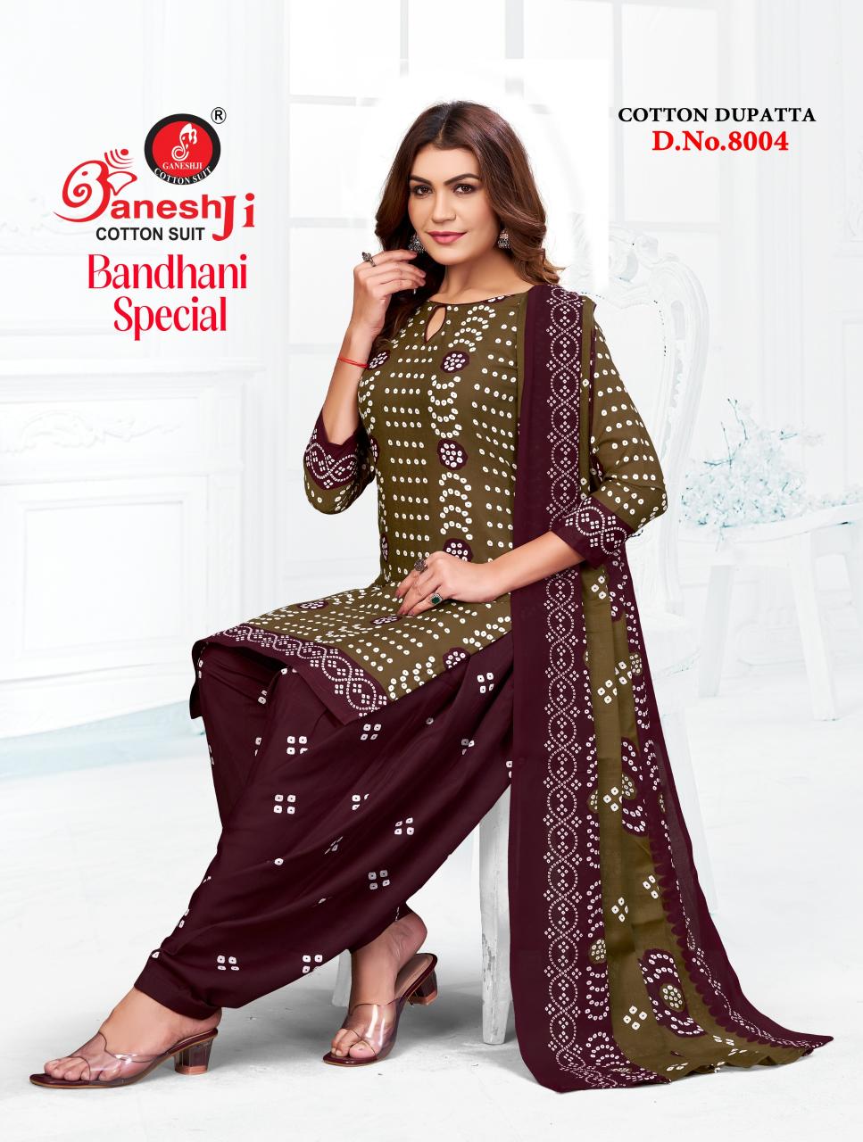 Ganeshji Bandhani Vol 8 – Dress Material Wholesale Catalog