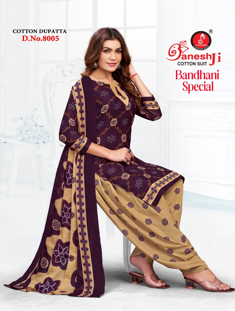 Ganeshji Bandhani Vol 8 – Dress Material Wholesale Catalog