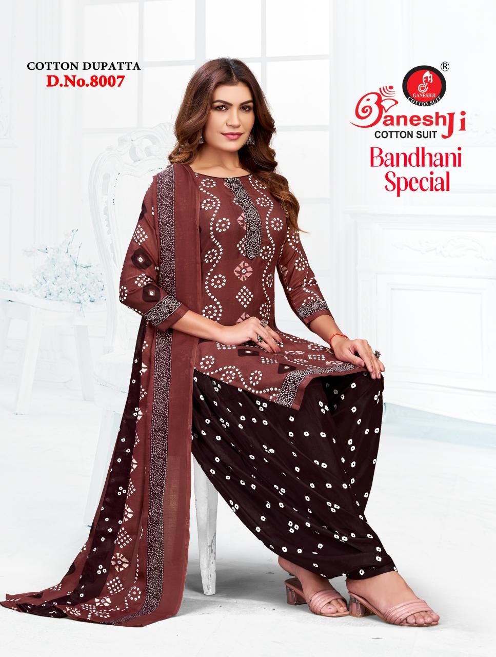 Ganeshji Bandhani Vol 8 – Dress Material Wholesale Catalog