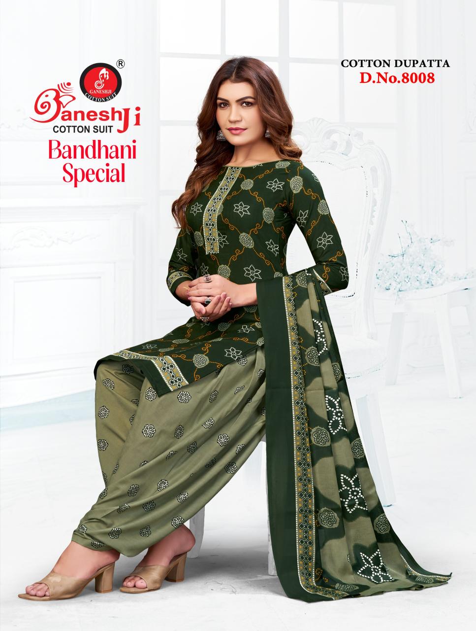 Ganeshji Bandhani Vol 8 – Dress Material Wholesale Catalog