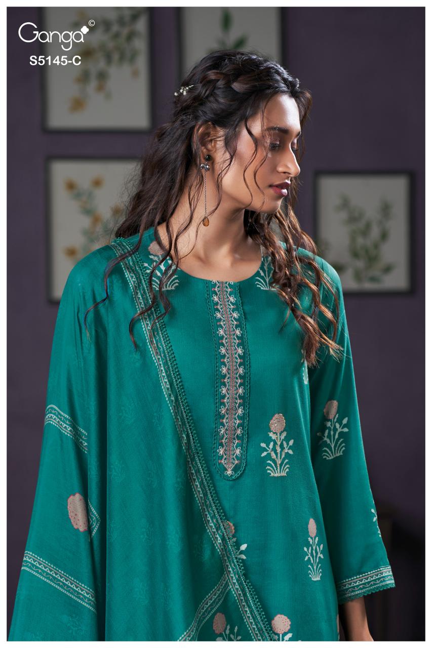 Ganga Anasta 5145 catalog indian salwar kameez wholesaler