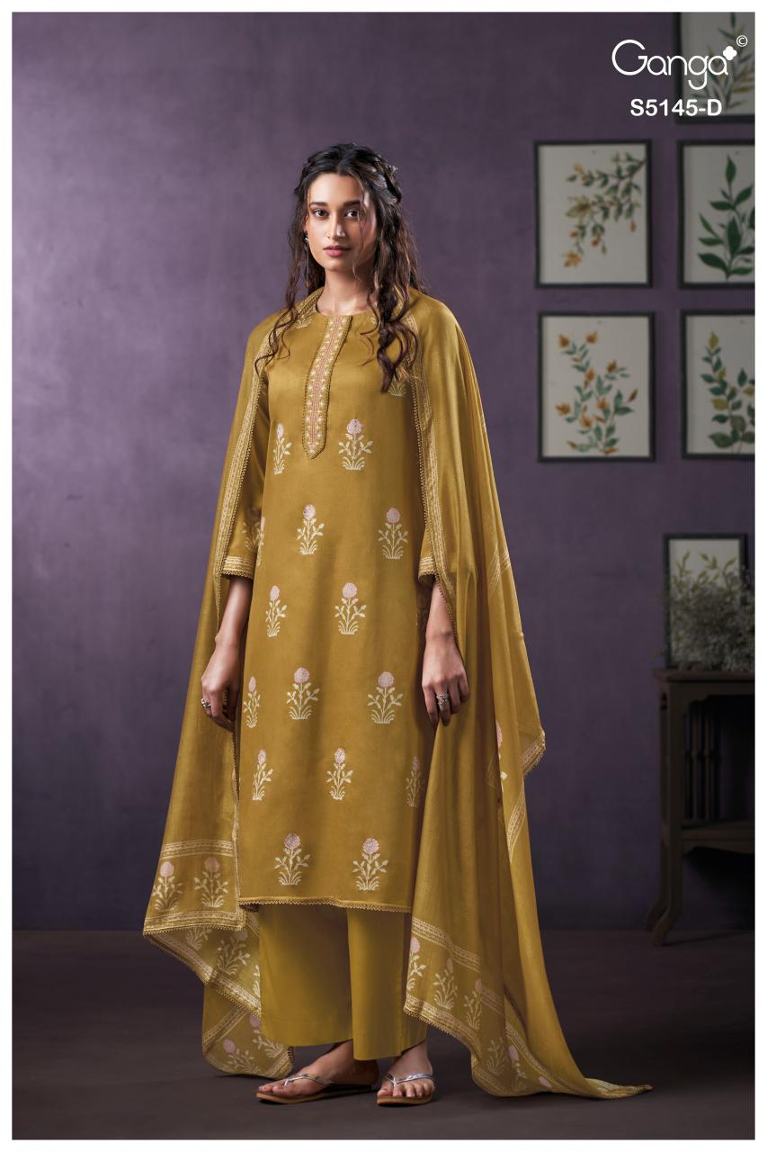 Ganga Anasta 5145 catalog indian salwar kameez wholesaler