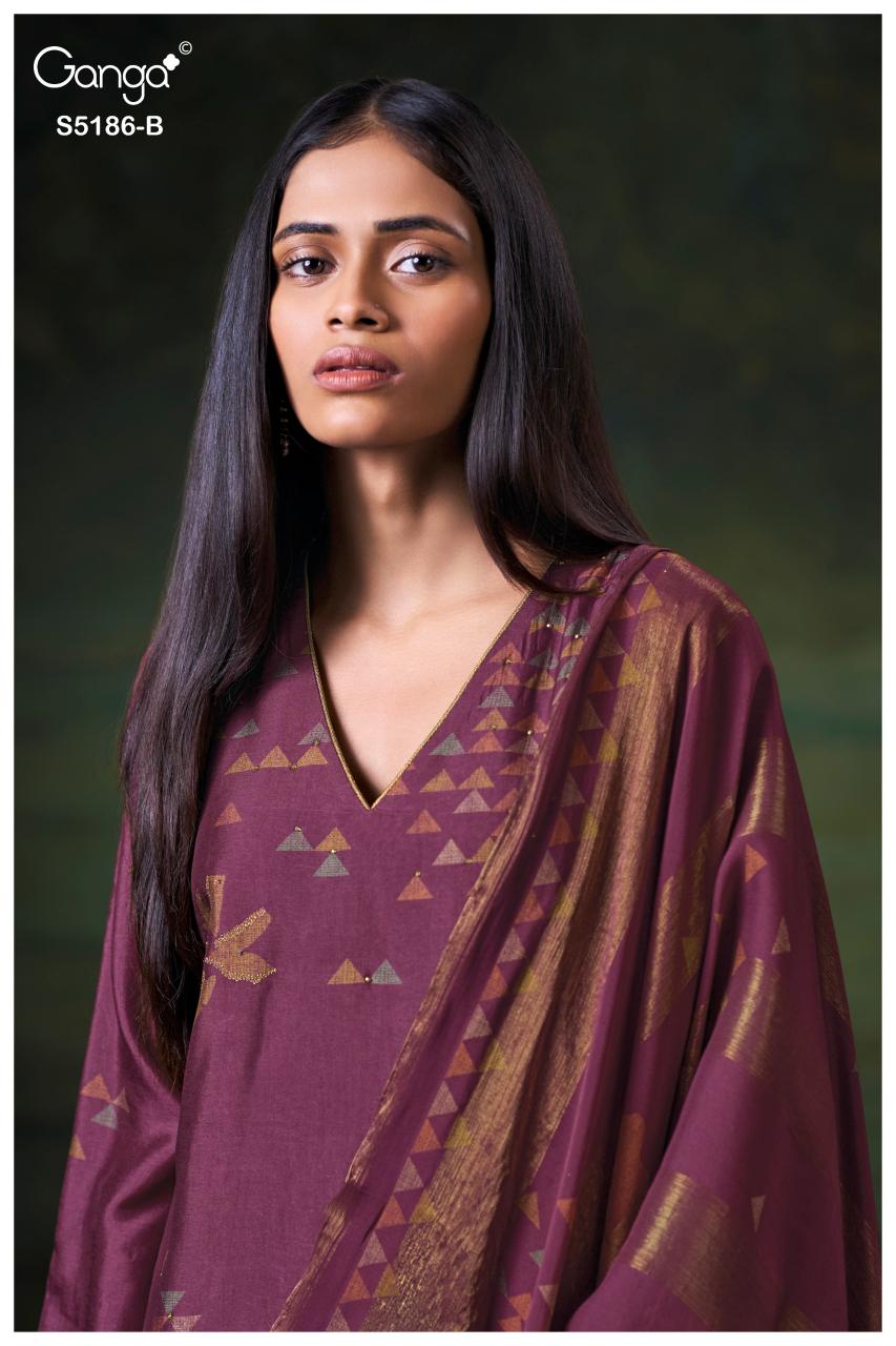 Ganga Briesa 5186 catalog unstitched salwar kameez wholesalers in delhi