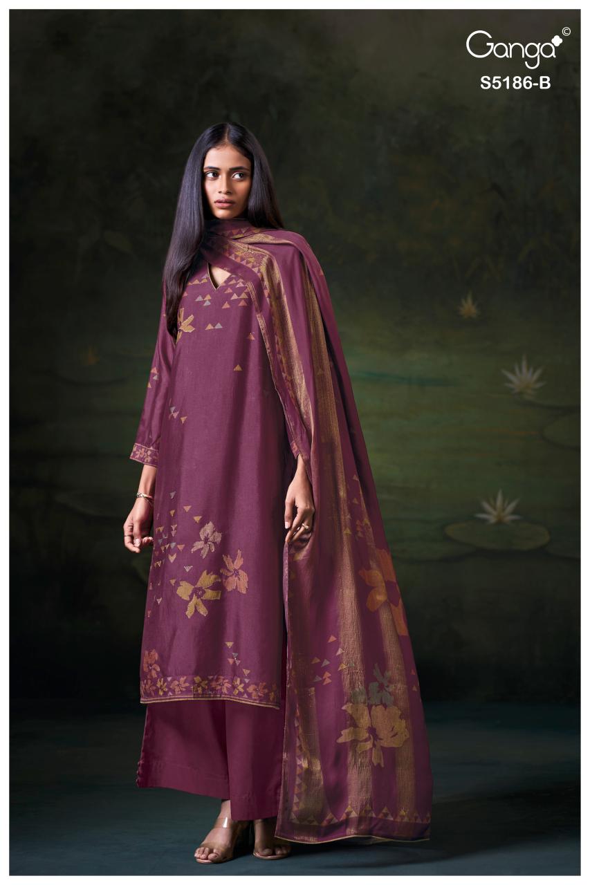 Ganga Briesa 5186 catalog unstitched salwar kameez wholesalers in delhi