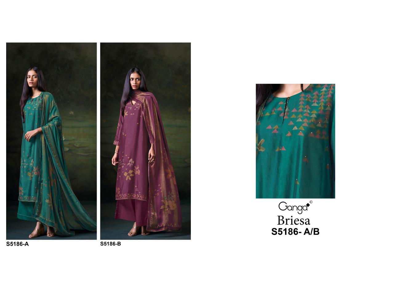 Ganga Briesa 5186 catalog unstitched salwar kameez wholesalers in delhi