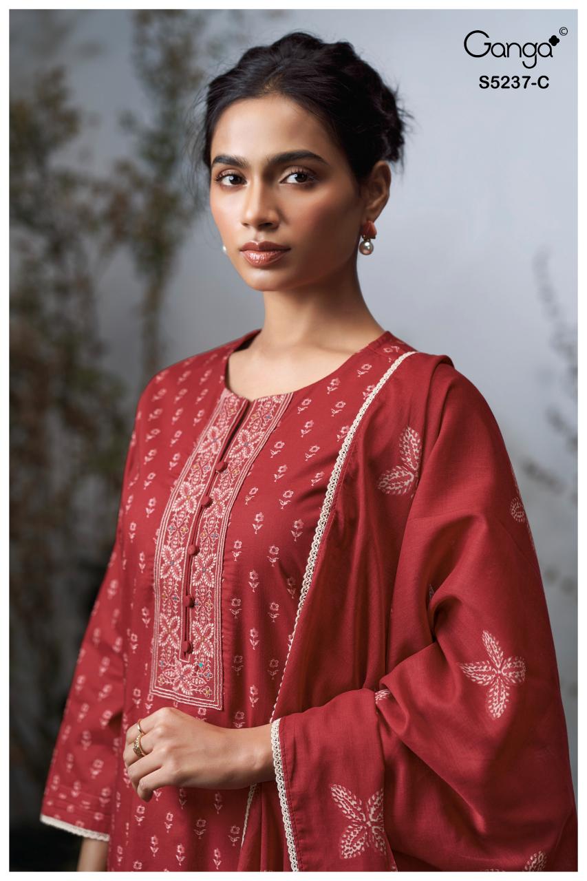 Ganga Cazzie 5237 catalog wholesale ladies salwar kameez