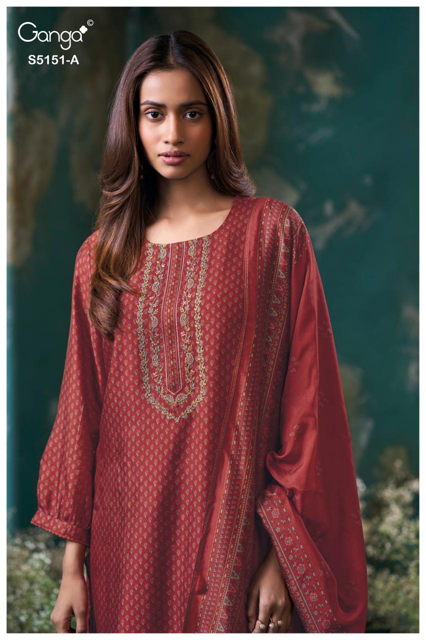Ganga Cherika 5151 catalog salwar kameez manufacturers wholesale suppliers in surat surat gujarat