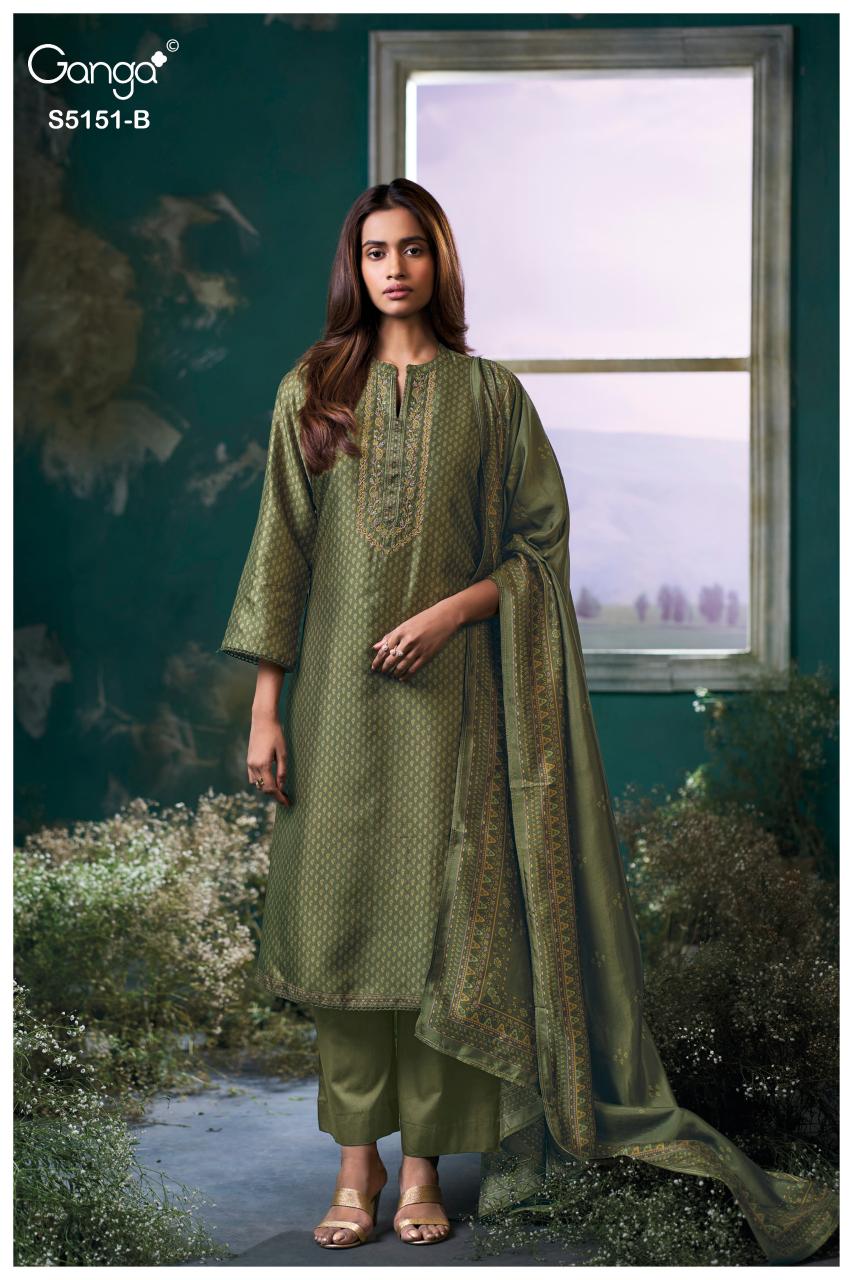 Ganga Cherika 5151 catalog salwar kameez manufacturers wholesale suppliers in surat surat gujarat