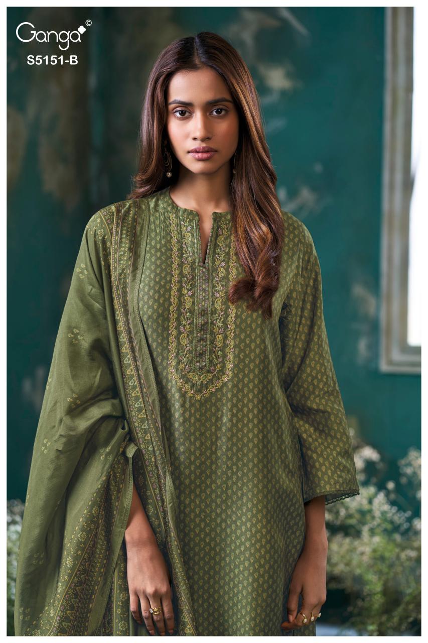 Ganga Cherika 5151 catalog salwar kameez manufacturers wholesale suppliers in surat surat gujarat