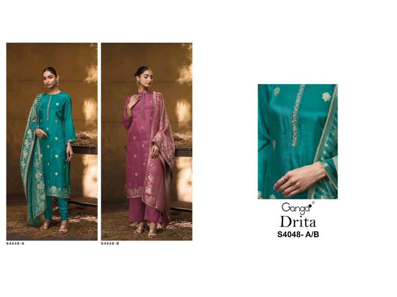 Ganga Drita 4048 catalog salwar kameez suppliers wholesale uk