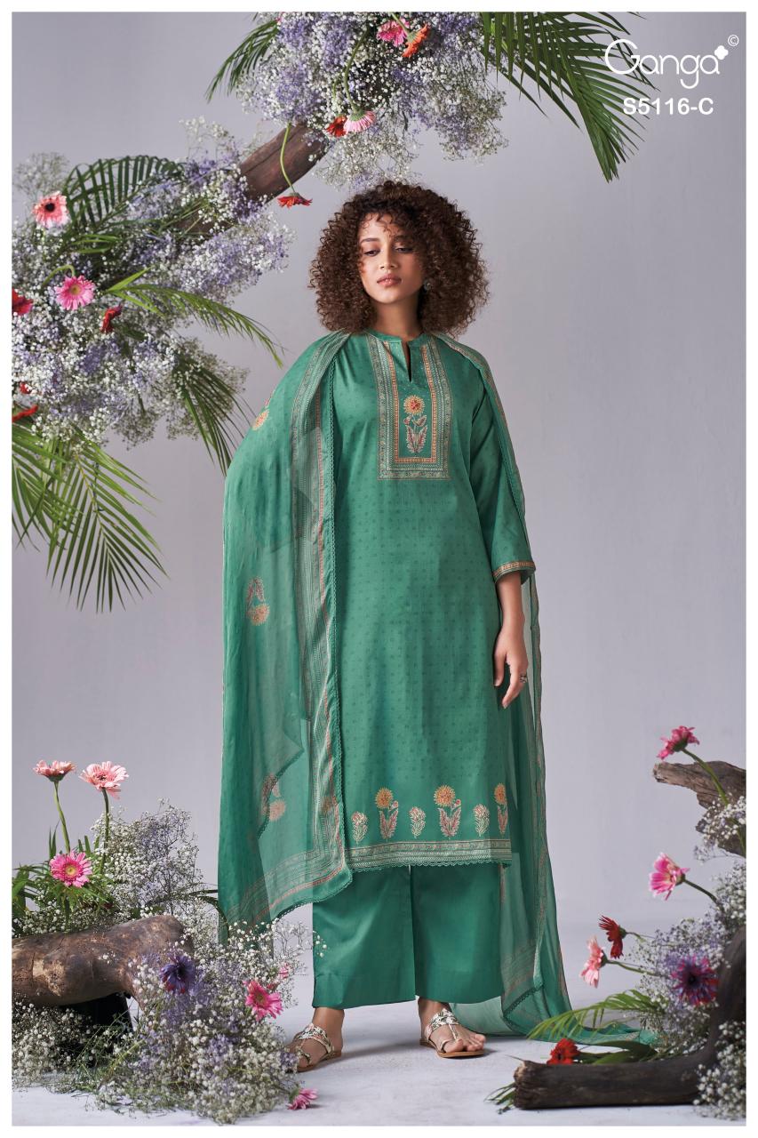 Ganga Elisia 5116 catalog wholesale salwar kameez catalogs