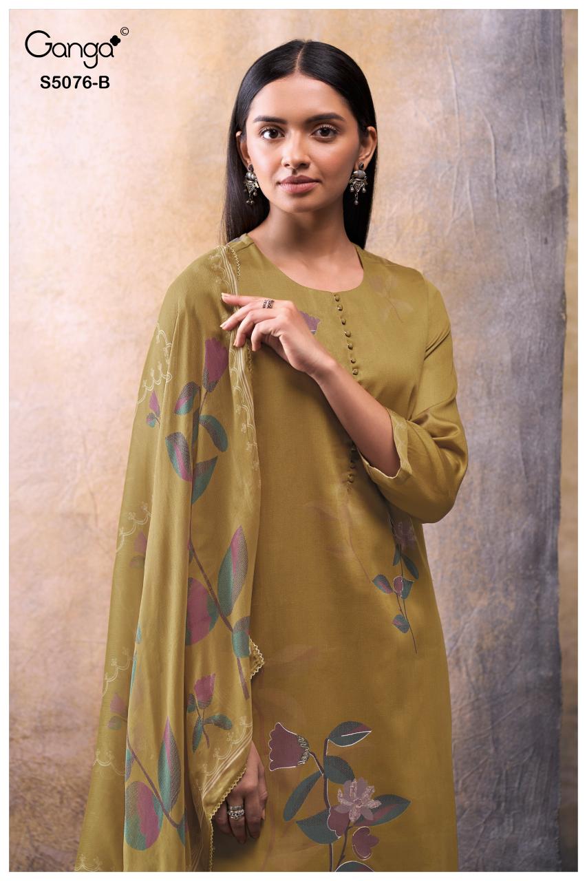 Ganga Evelia 5076 catalog best wholesale salwar kameez market