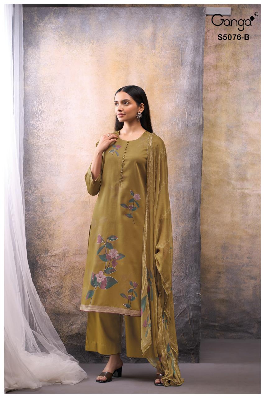 Ganga Evelia 5076 catalog best wholesale salwar kameez market