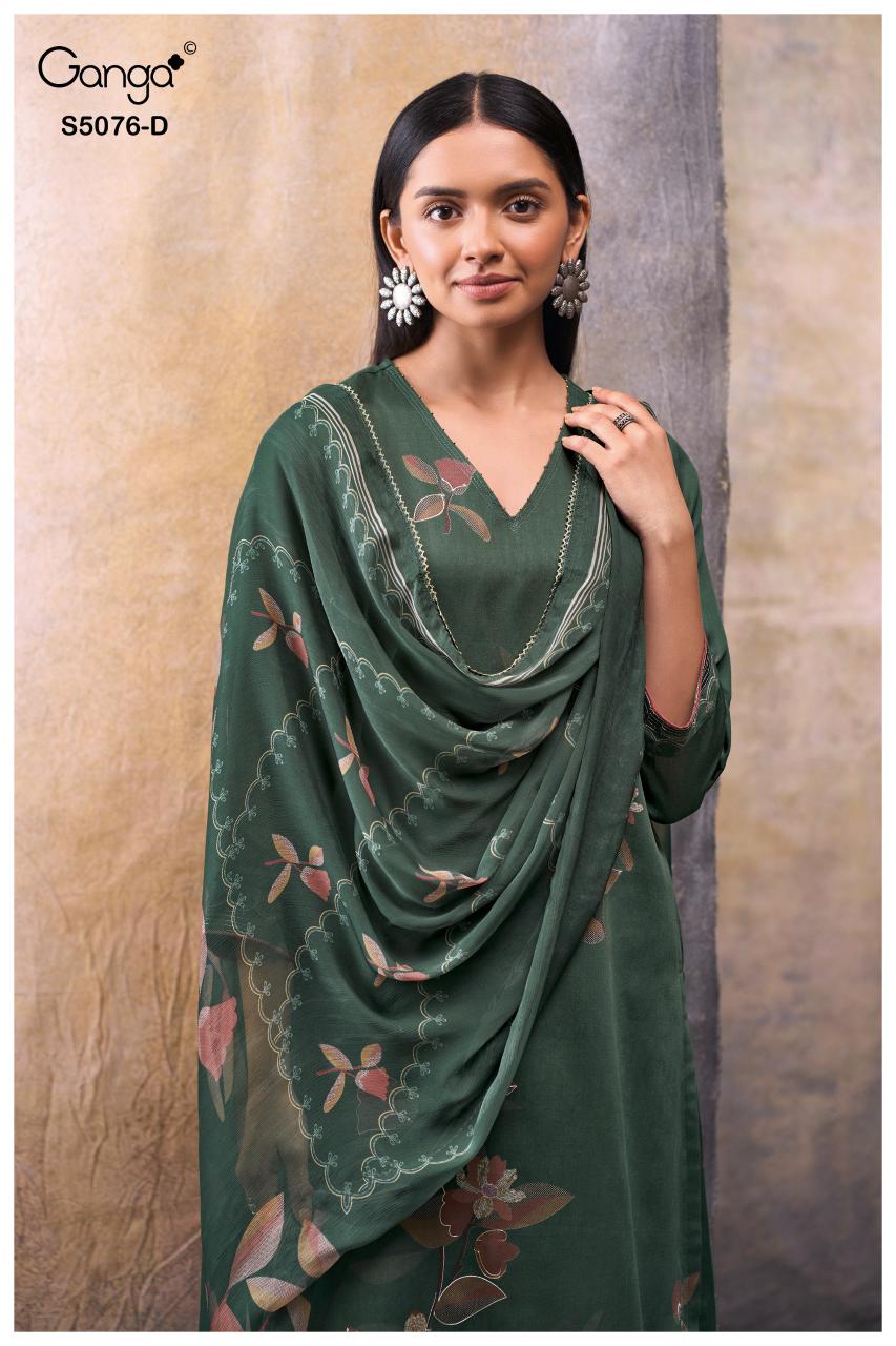 Ganga Evelia 5076 catalog best wholesale salwar kameez market