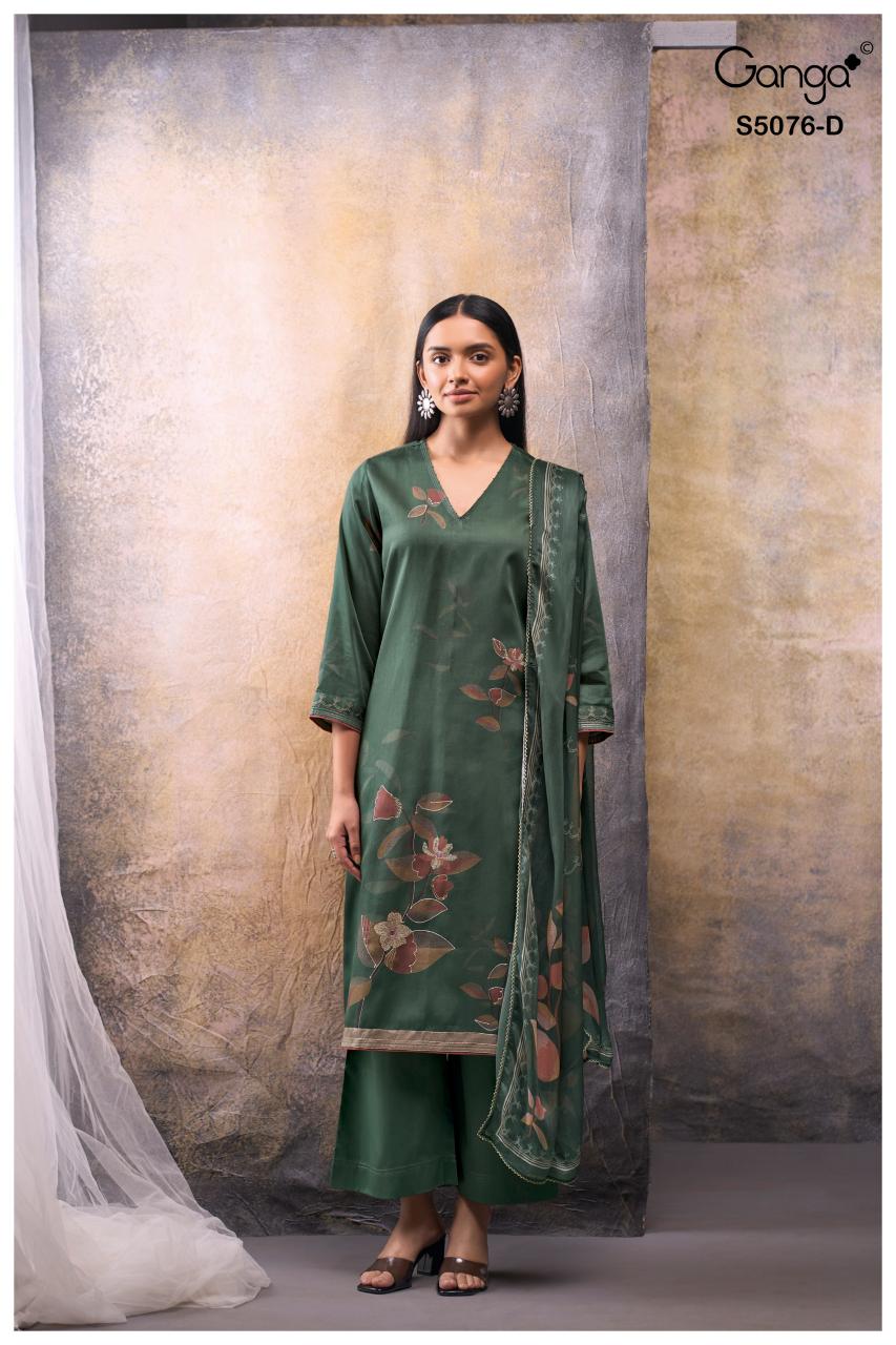 Ganga Evelia 5076 catalog best wholesale salwar kameez market