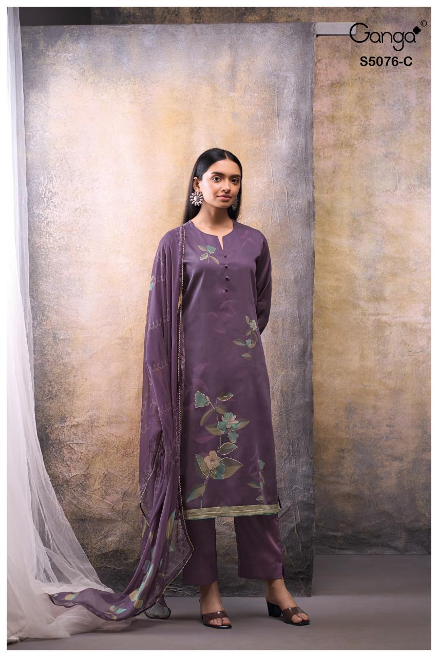 Ganga Evelia 5076 catalog best wholesale salwar kameez market