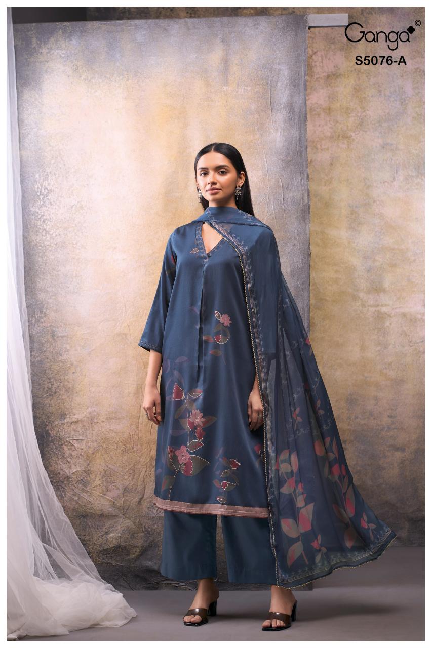 Ganga Evelia 5076 catalog best wholesale salwar kameez market