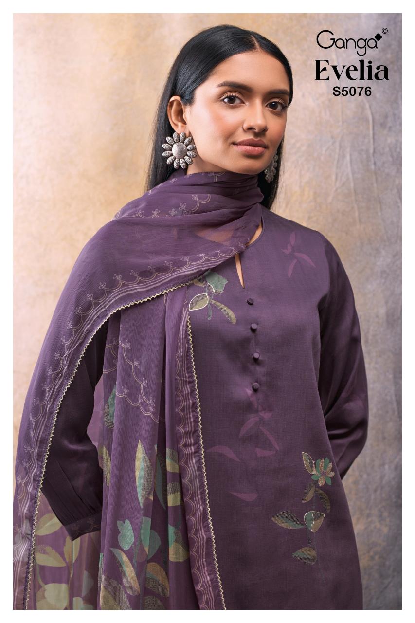 Ganga Evelia 5076 catalog best wholesale salwar kameez market