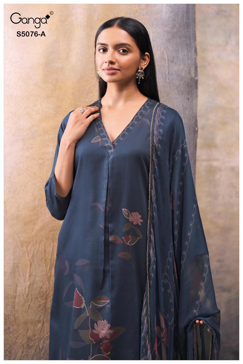 Ganga Evelia 5076 catalog best wholesale salwar kameez market