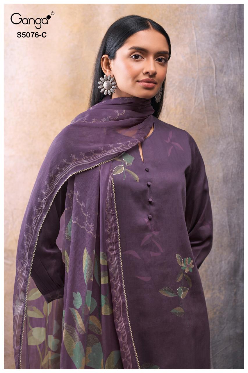 Ganga Evelia 5076 catalog best wholesale salwar kameez market