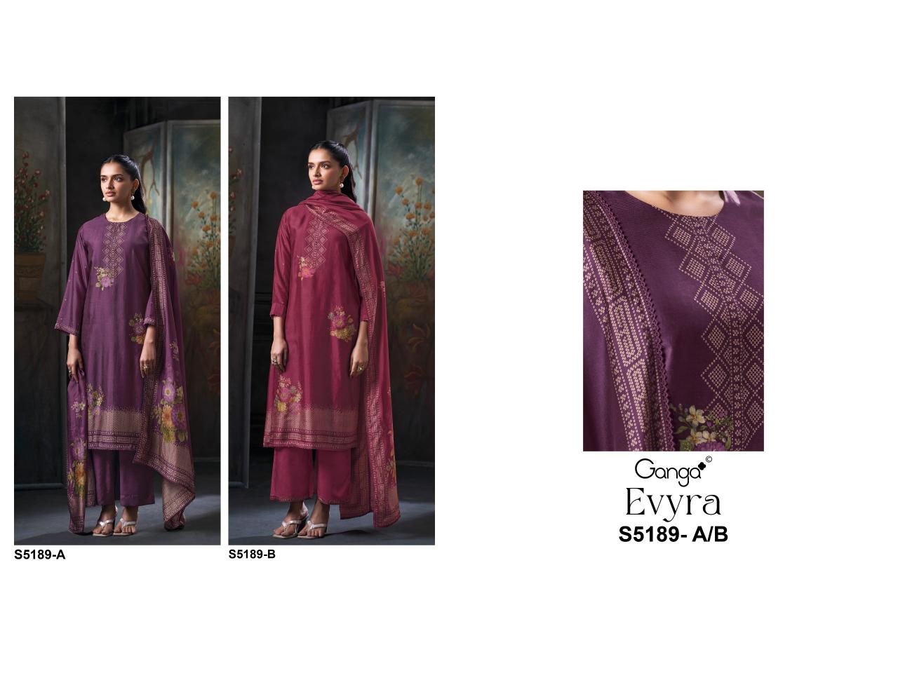 Ganga Evyra 5189 catalog salwar kameez wholesale surat gujarat