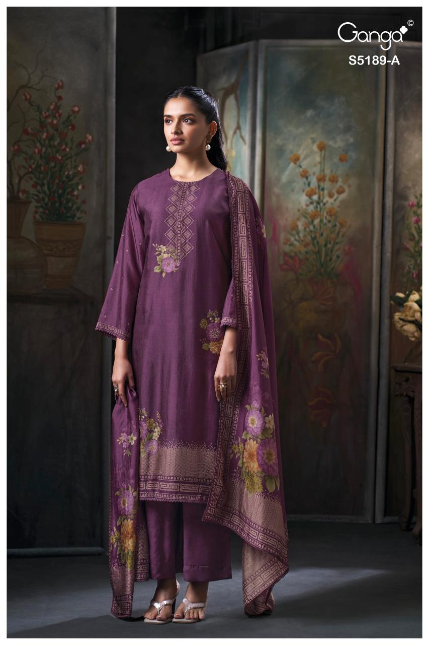 Ganga Evyra 5189 catalog salwar kameez wholesale surat gujarat