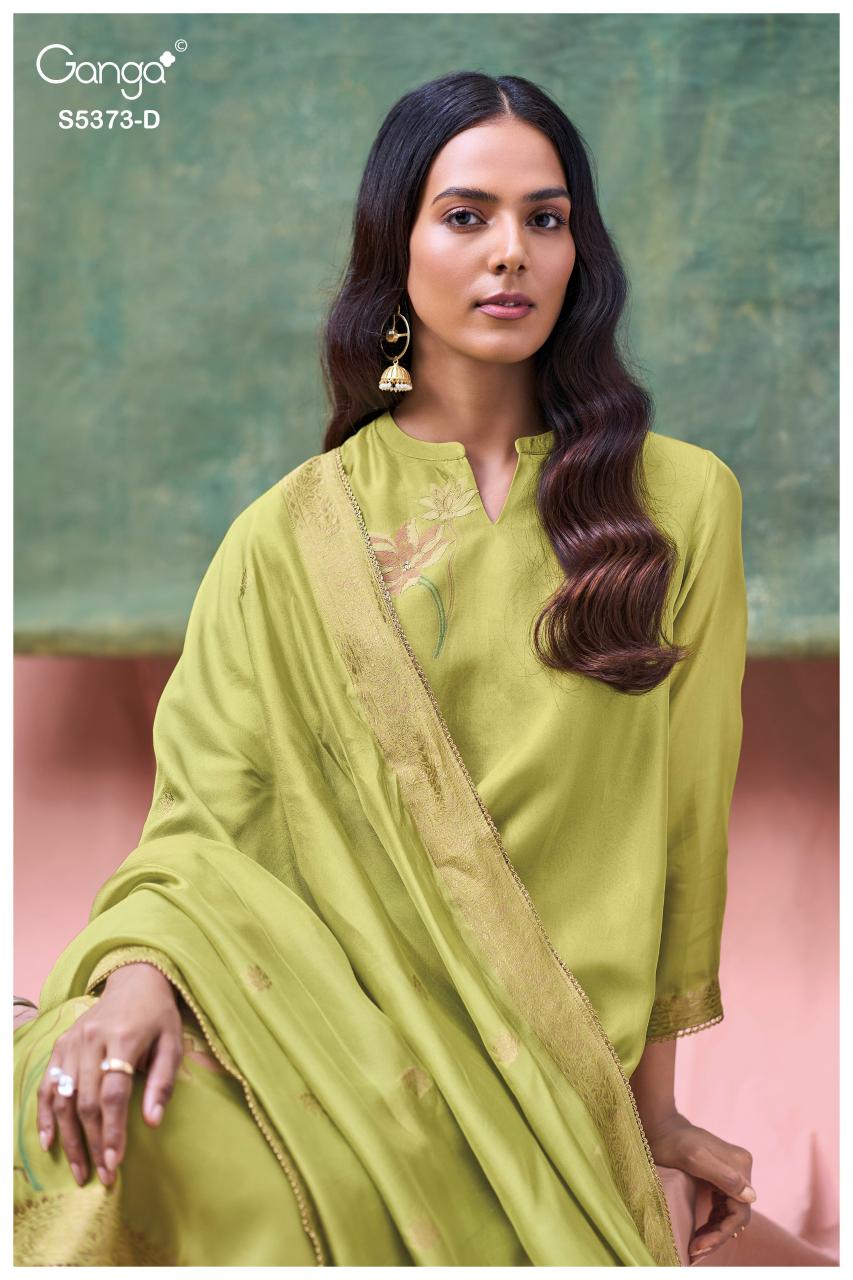 Ganga Gineva 5373 catalog unstitched salwar kameez wholesalers in kolkata