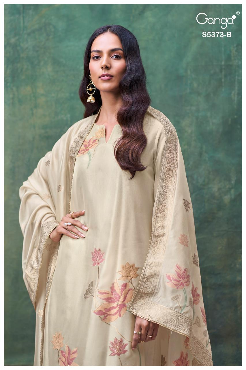 Ganga Gineva 5373 catalog unstitched salwar kameez wholesalers in kolkata
