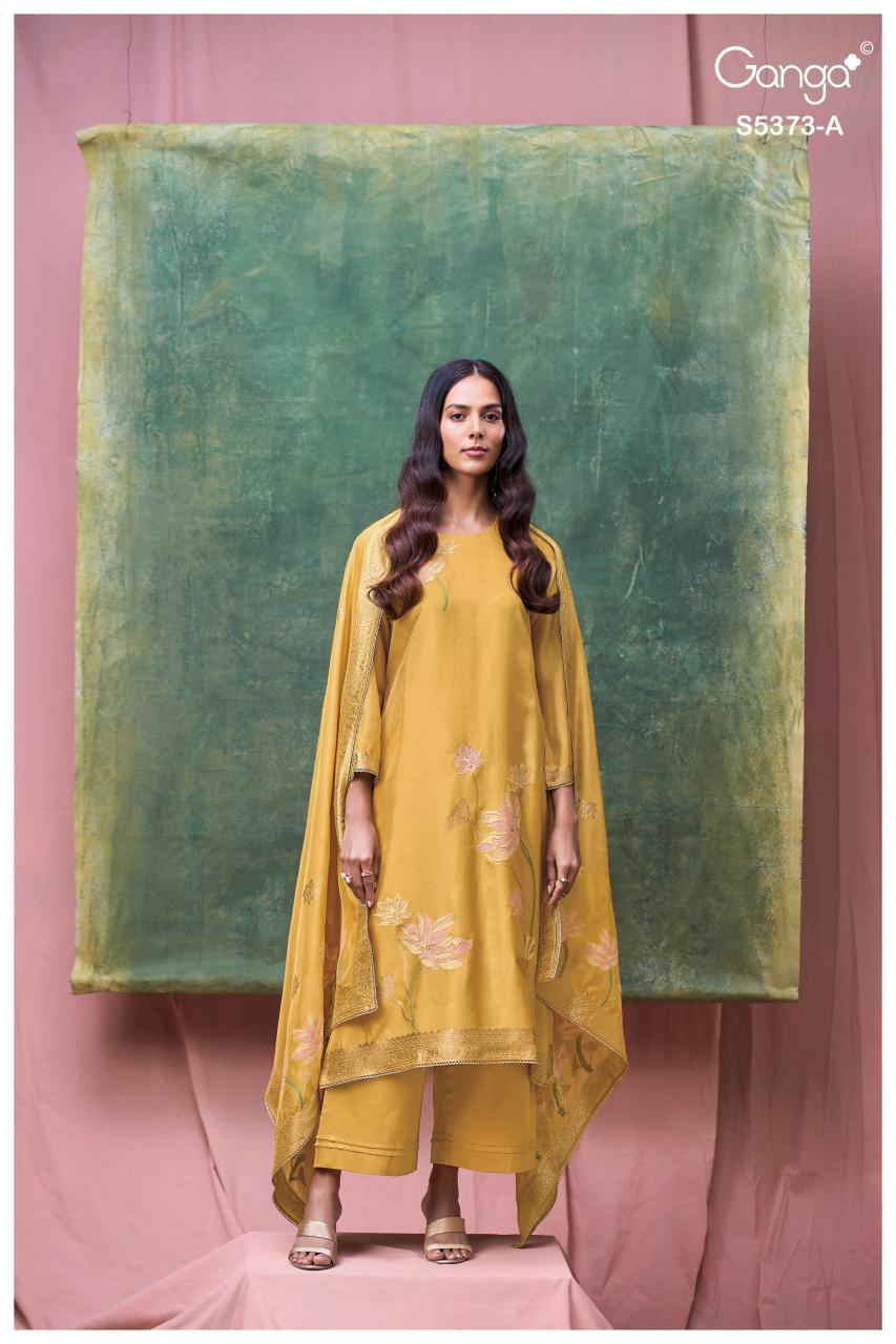 Ganga Gineva 5373 catalog unstitched salwar kameez wholesalers in kolkata