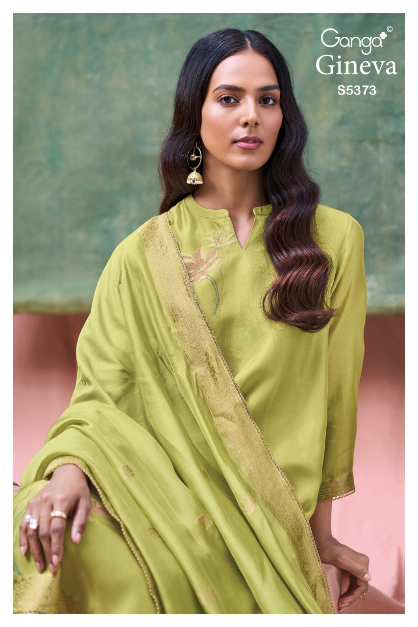 Ganga Gineva 5373 catalog unstitched salwar kameez wholesalers in kolkata