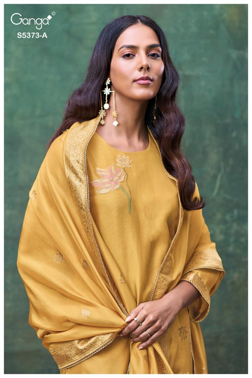 Ganga Gineva 5373 catalog unstitched salwar kameez wholesalers in kolkata