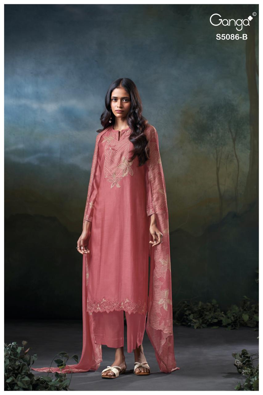 Ganga Givanna 5086 catalog bandhej salwar kameez wholesale 