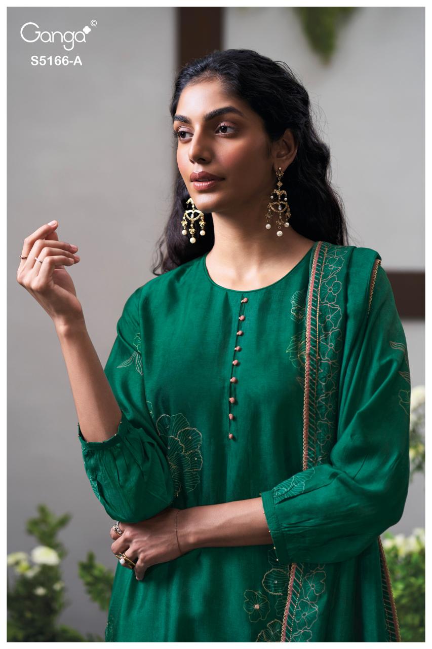 Ganga Ines 5166 catalog designer salwar kameez wholesale in mumbai
