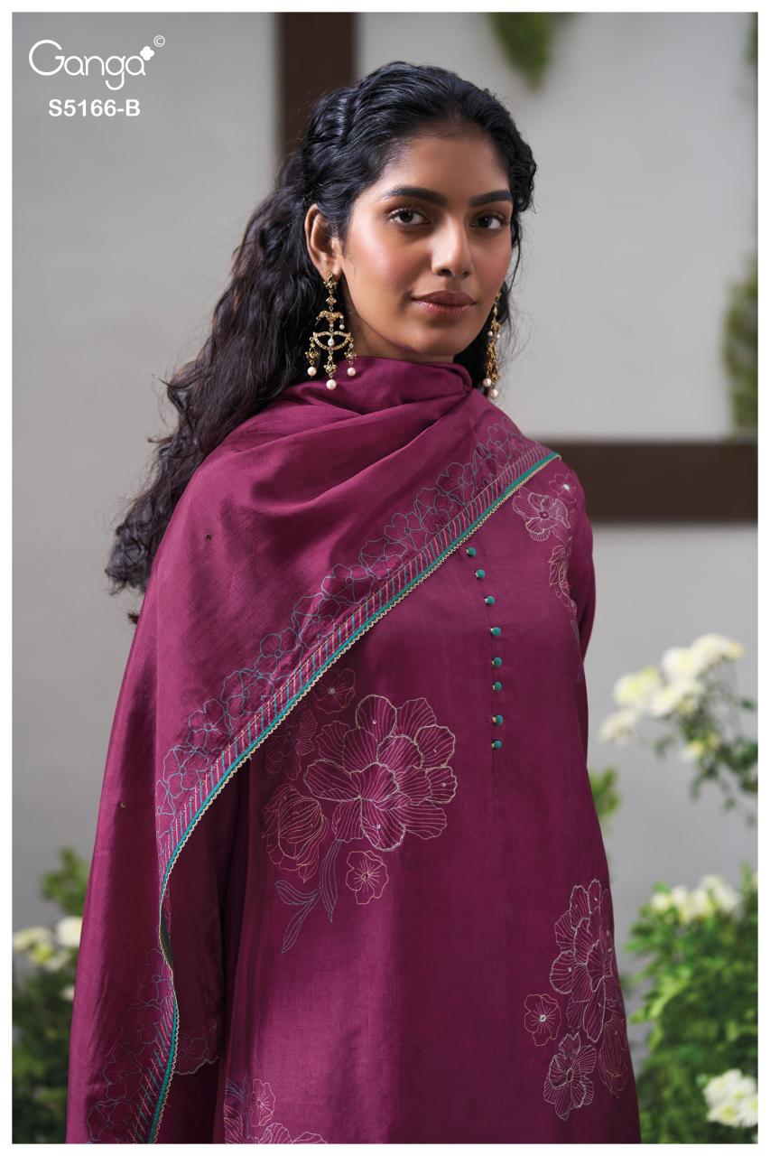 Ganga Ines 5166 catalog designer salwar kameez wholesale in mumbai