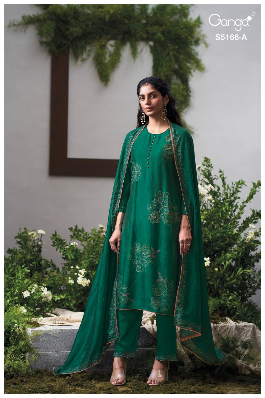 Ganga Ines 5166 catalog designer salwar kameez wholesale in mumbai