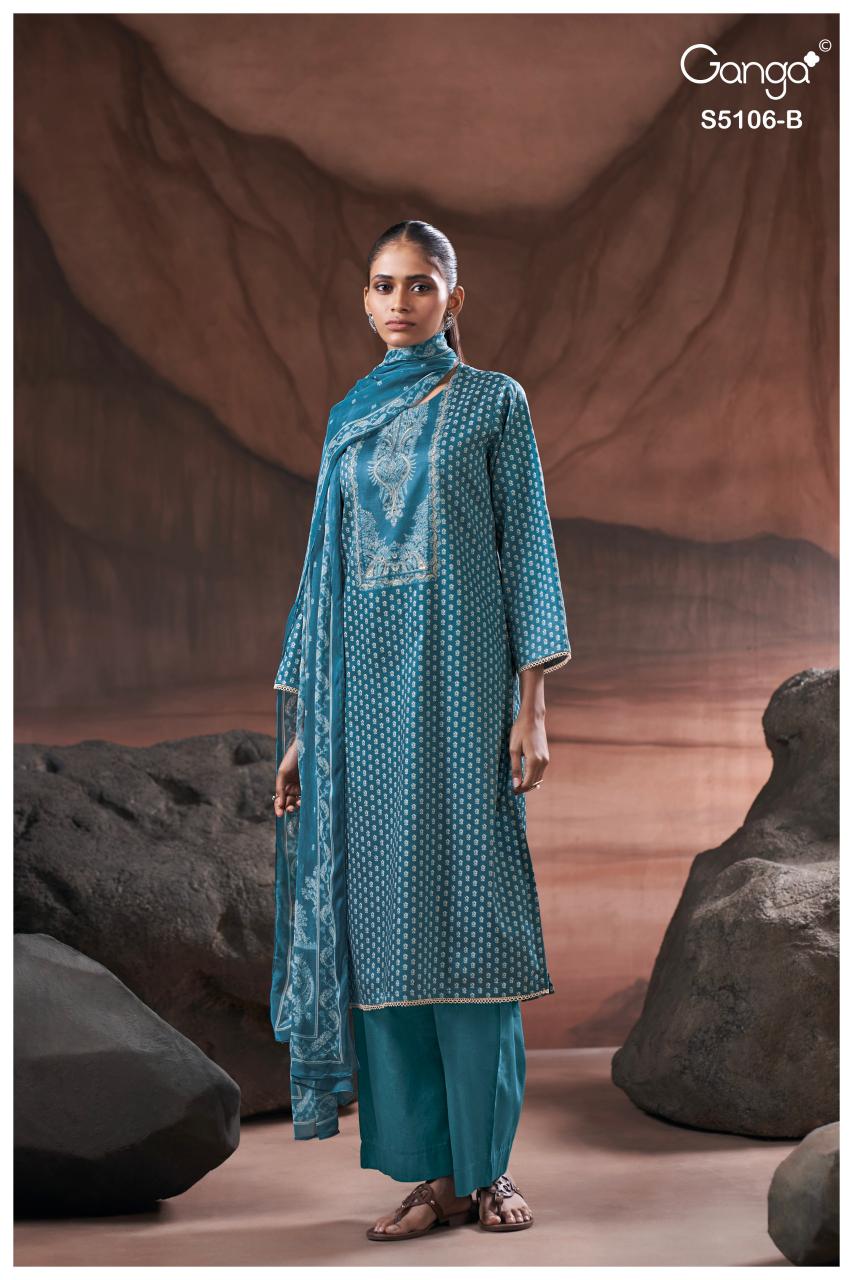 Ganga Izzie 5106 catalog wholesale designer salwar kameez 