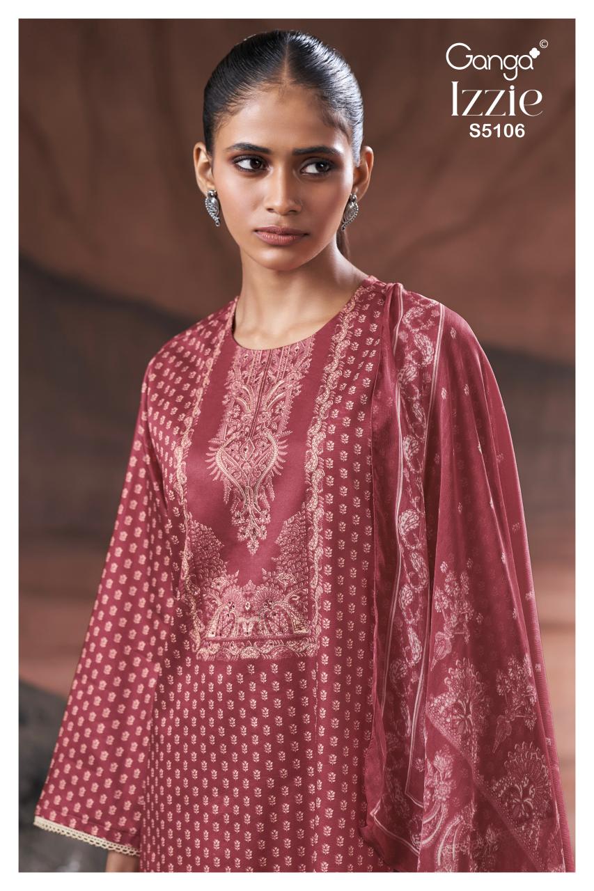 Ganga Izzie 5106 catalog wholesale designer salwar kameez 