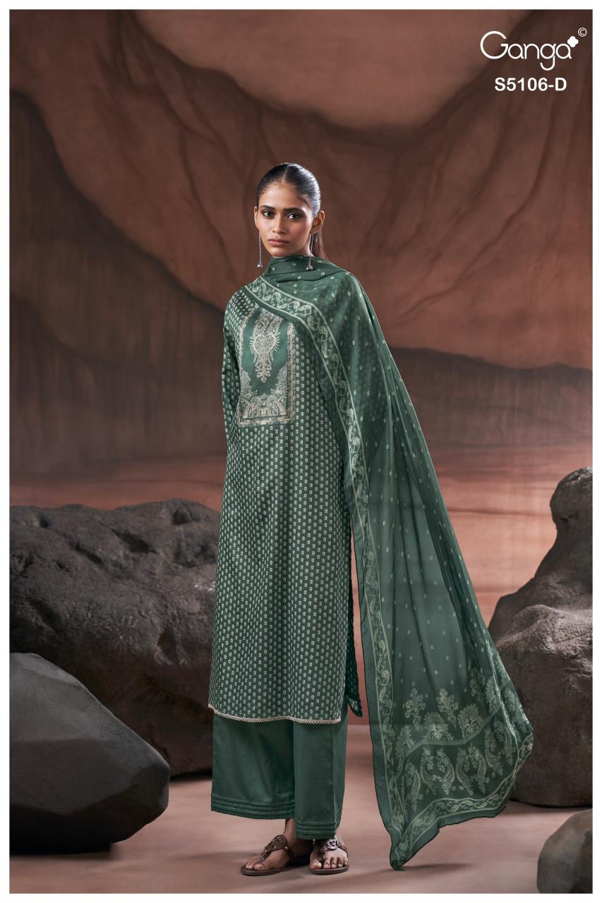 Ganga Izzie 5106 catalog wholesale designer salwar kameez 
