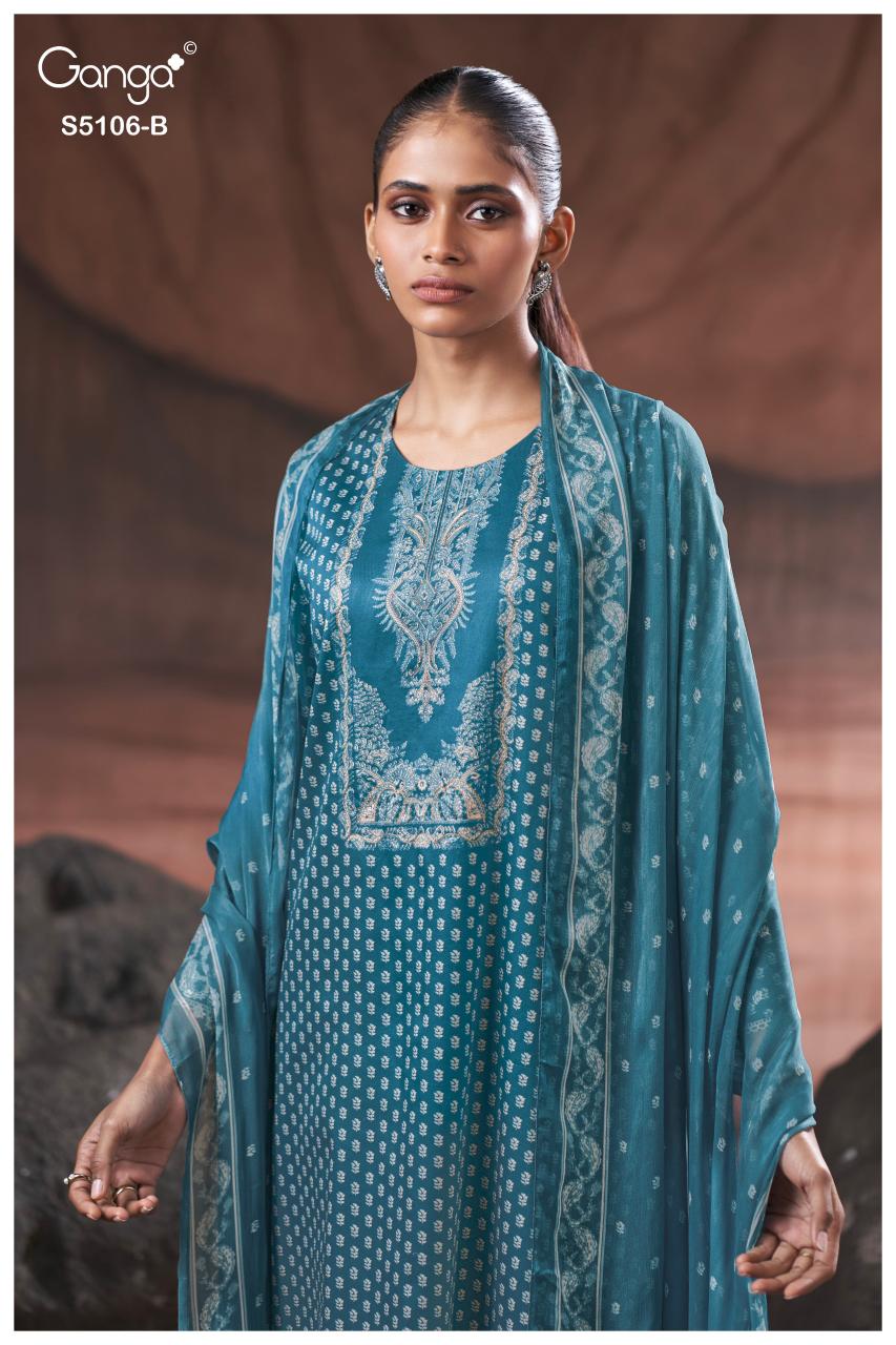Ganga Izzie 5106 catalog wholesale designer salwar kameez 