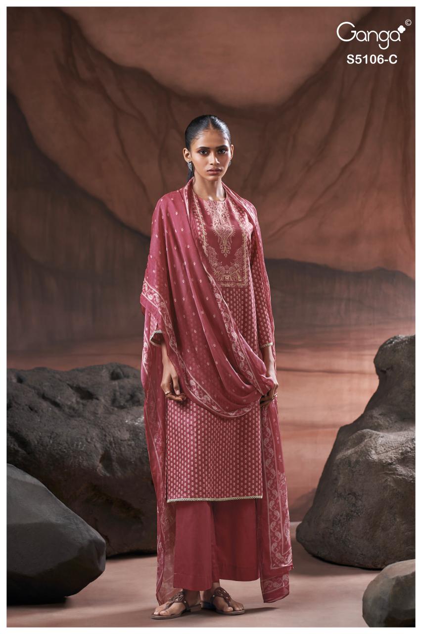 Ganga Izzie 5106 catalog wholesale designer salwar kameez 