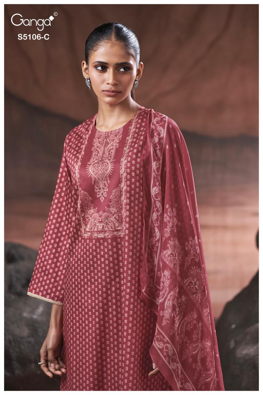 Ganga Izzie 5106 catalog wholesale designer salwar kameez 
