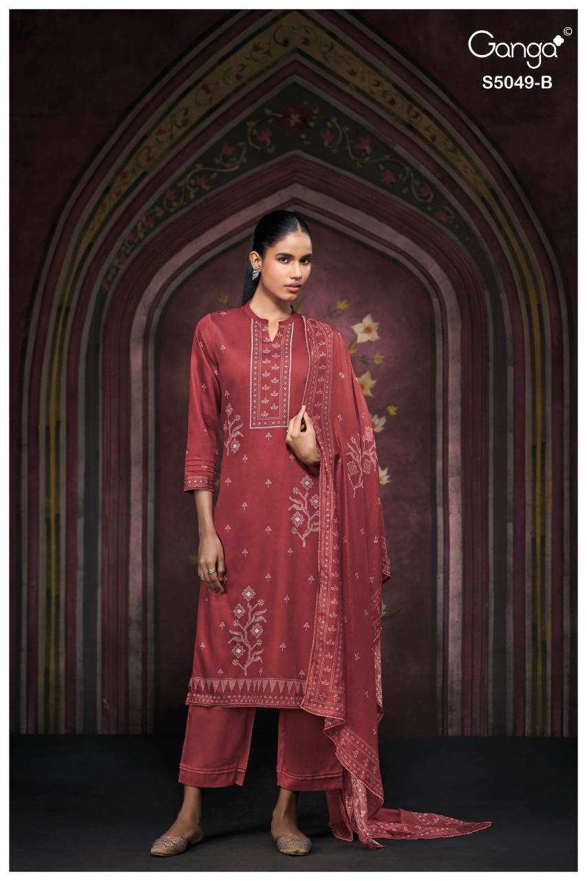 Ganga Jolie 5049 catalog wholesale market of salwar kameez in bangalore