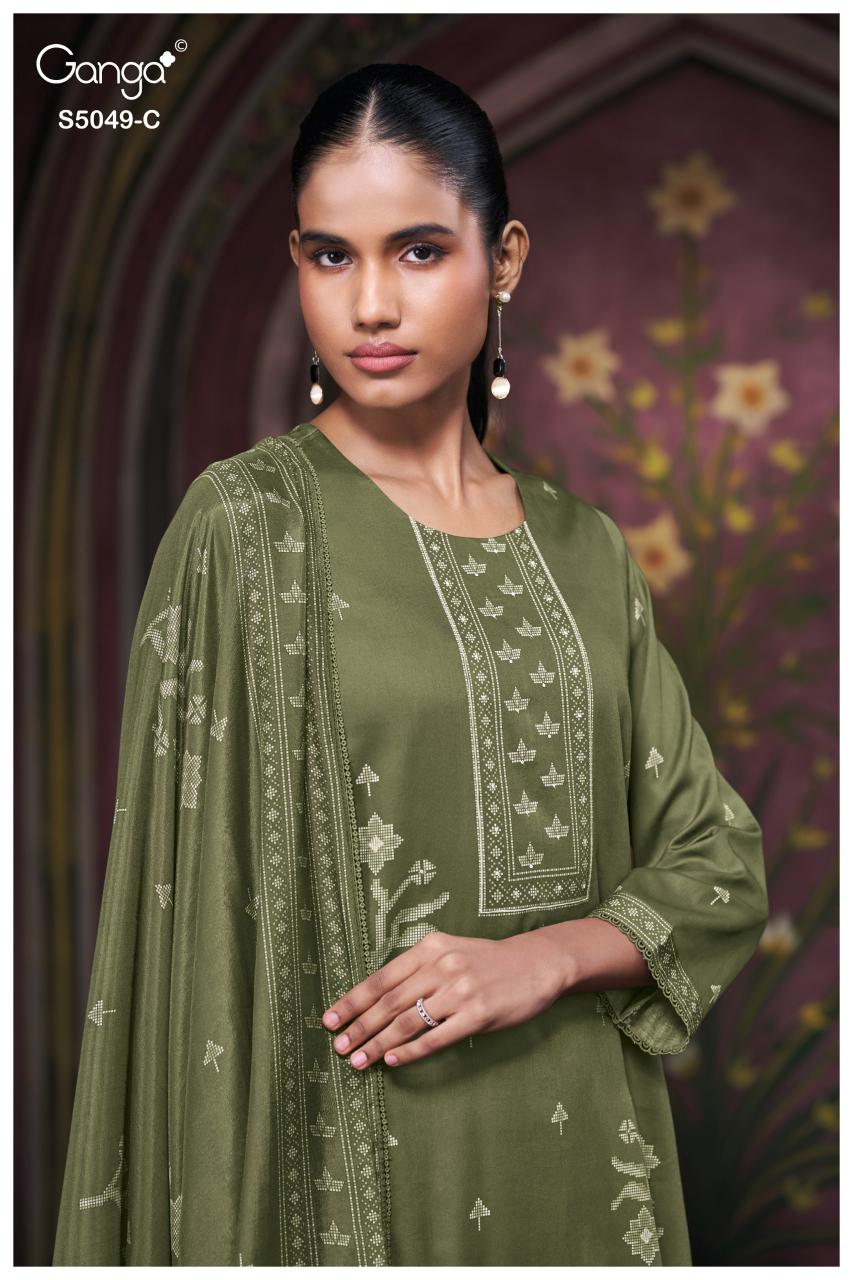 Ganga Jolie 5049 catalog wholesale market of salwar kameez in bangalore