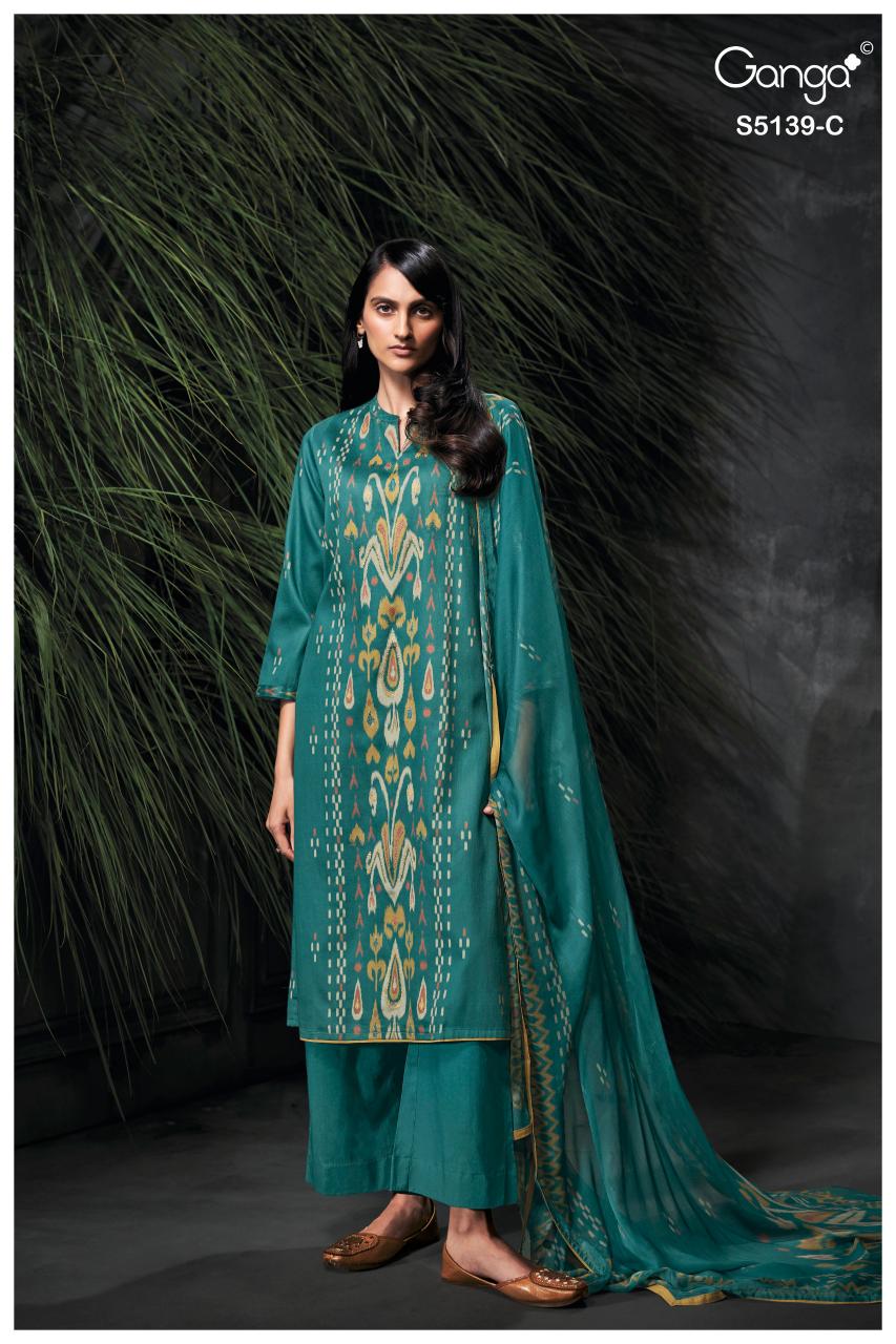 Ganga Kaelia 5139 catalog salwar kameez material wholesale