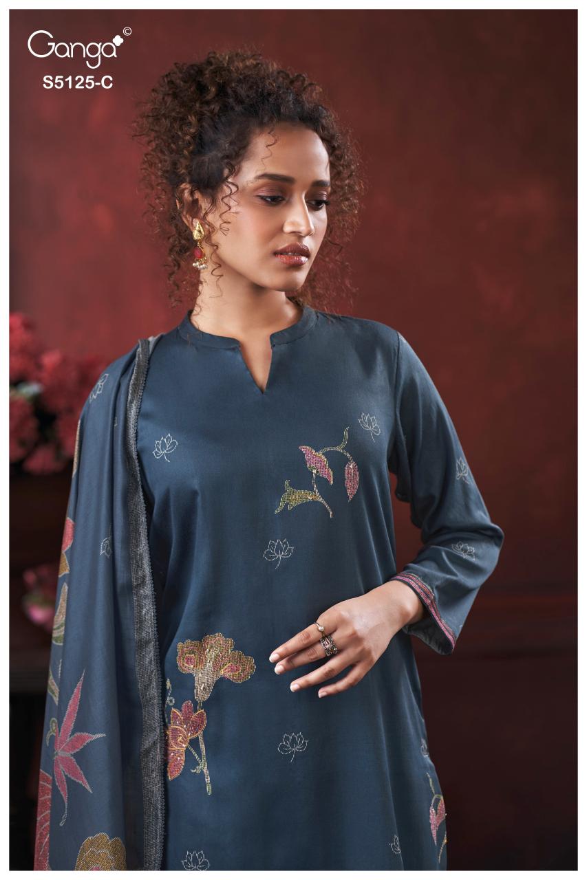 Ganga Karina 5125 catalog wholesale salwar kameez pakistan 