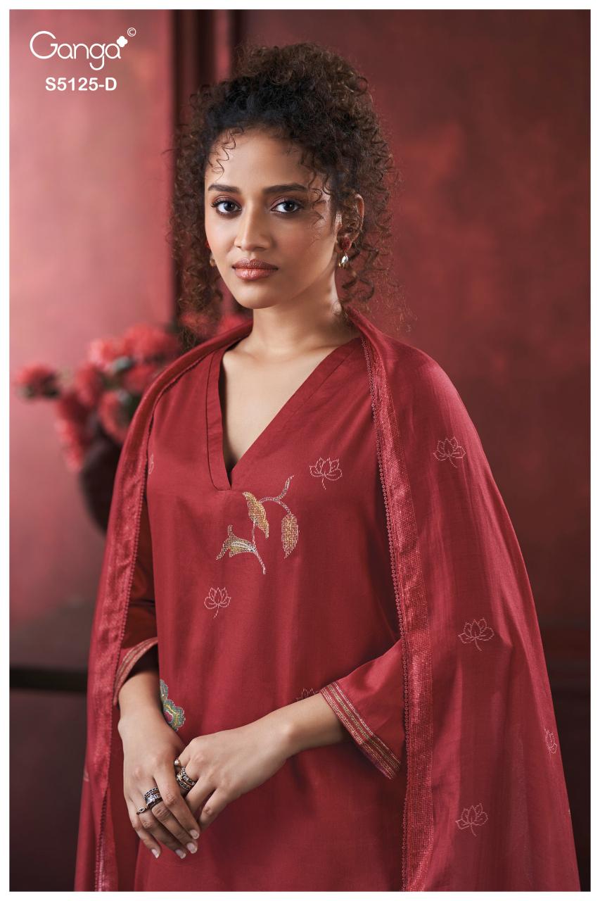 Ganga Karina 5125 catalog wholesale salwar kameez pakistan 
